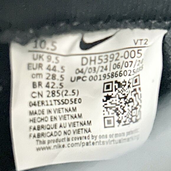 Nike React Infinity Run Flyknit 3 “Triple Black” Men’s Size 10.5 Running Shoes - Picture 8 of 8